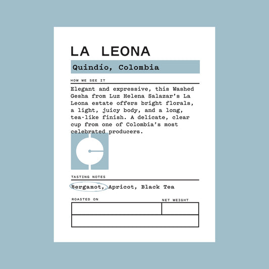 Extremely Limited - Colombia - La Leona Washed